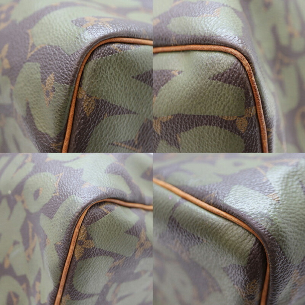 Louis Vuitton Speedy Handbag Monogram Canvas Graffiti Brown khaki Green - Picture 7 of 9
